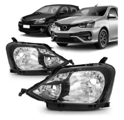 Farol Etios mascara negra 17\21 Unidade