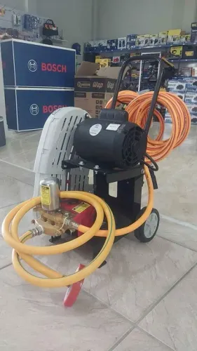 Lava a jato Profissional motor weg 1cv 350psi e mangueira 10mts - Eletroplas (Nova)