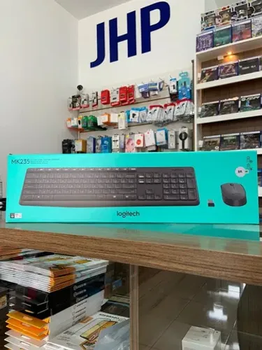 Kit Teclado e Mouse sem Fio Logitech MK235 - Parcelamento Sem Juros - Loja Física