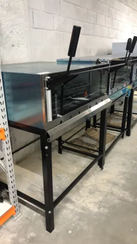 Forno de lastro refratário com porta guilhotina 90cm a gás (Ester)