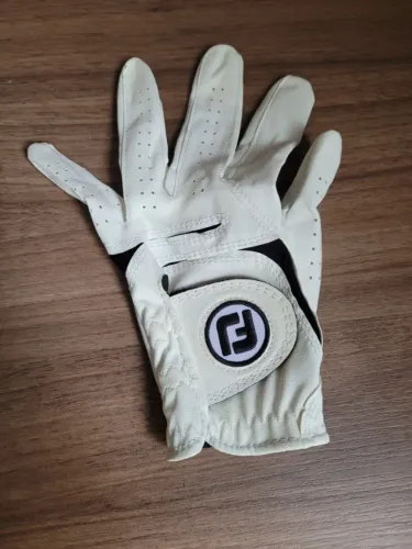 Luva de Golfe FootJoy - WeatherSof (branca) - Feminina, tamanho M (mão esquerda)