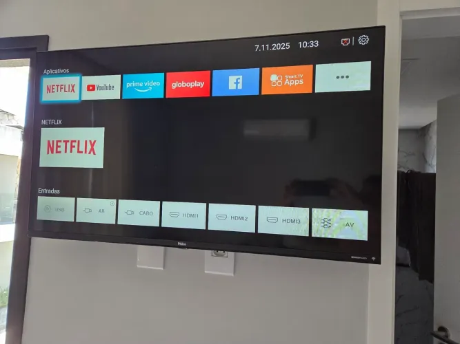 Smart tv 40 polegadas + suporte da tv