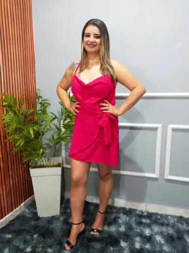 VESTIDO CURTO TECIDO DUNA COM BOJO