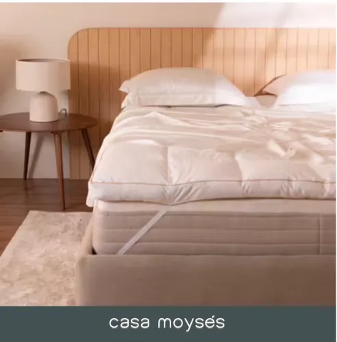 Pillow Top Percal Pluma de Ganso - Queen - Casa Moyses