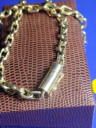 Cordão Cadeado Ouro 18 Kilates Peso 23.40 Gramas 65 Cm 6 mm Fecho Gaveta