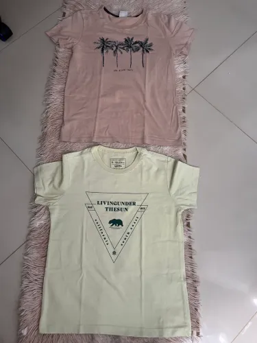 2 camisetas TAM 10 anos , seminova
