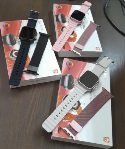 Relógios Smartwatch GS10 Ultra Mini Com 02 Pulseira (A Prova D` Água)