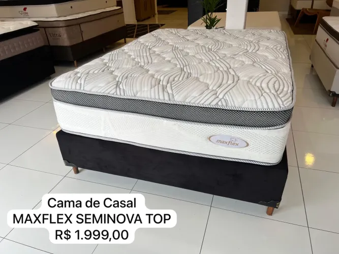 Cama de Casal Maxflex Seminova Top - ENTREGAMOS
