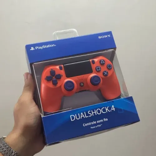 CONTROLE PS4 SONY , LARANJA 