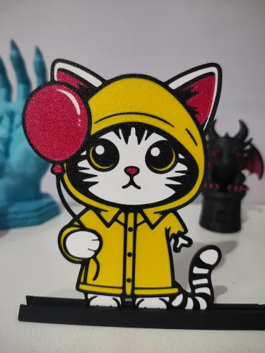 Placa decorativa Gatinho George (IT A Coisa)