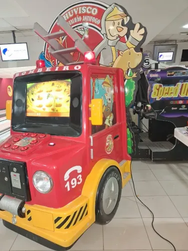 Máquina Fliperama Bombeirinho Super Nova Arcade Para Crianças Pequenas