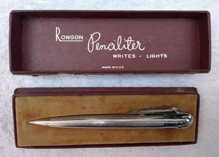 Antigo e raro isqueiro lapiseira Ronson - Anos 60 - Vintage