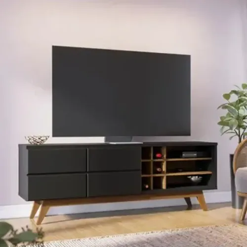 Novidade em estoque com frete incluso!! Rack Bancada Noronha p/ TV até 70"