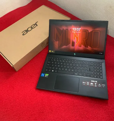 NOTEBOOK GAMER ACER NITRO V15 NOVO NA CAIXA I5-13420H,RTX 3050 6GB,16GB RAM,SSD 512,144HZ