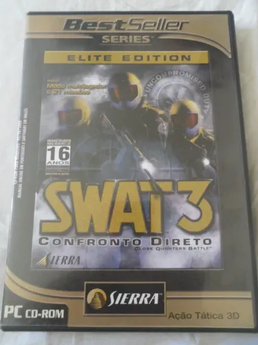 PC CD-ROM Swat 3 Confronto Direto jogo para pc 2 discos
