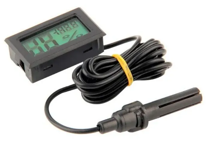 Termo-higrômetro Digital Umidade Chocadeira Sensor Externo