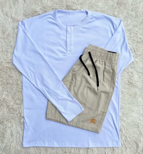 Kit G Camisa Longa e Shorts Sarja