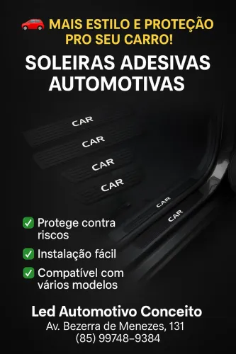 Soleiras Adesivas Automotivas - Proteção e Estilo!