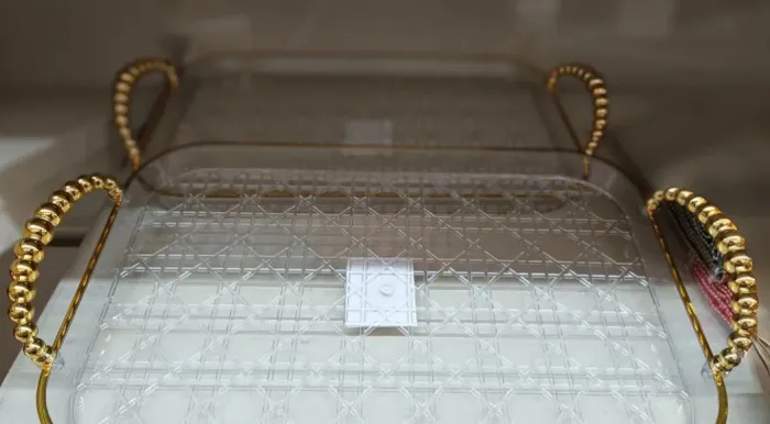 BANDEJA RETANGULAR DE PLASTICO REF: 9870