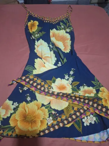 vestido curto farm balai p azul