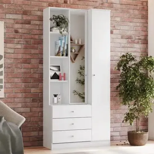 Armário Multiuso com Espelho e 3 Gavetas Novo na Promoção 