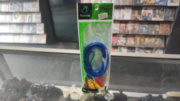 CABO AUDIO E VIDEO RCA DE ALTA QUALIDADE 1.5M PRA CONSSOLES ANTIGOS E DVD