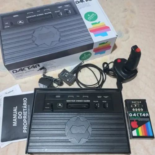 Incrível Atari Milmar Dactar com Caixa e Joystick