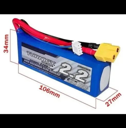 Bateria Lipo Turnigy 3s 2200mah - 30c - Ótimo P/ Modelismo