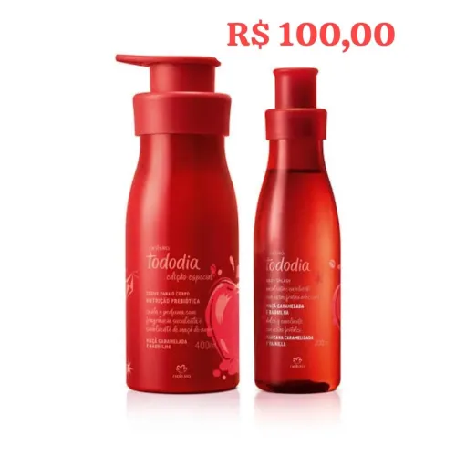 Kit Tododia Maçã Caramelizada e Baunilha Natura