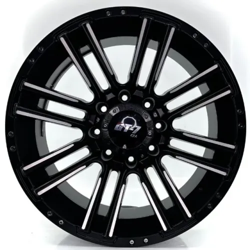 JOGO DE RODAS GT-7 (462L) STRONG ARO 20X9 PRETO SEMIBRILHO 8X165 ET 0