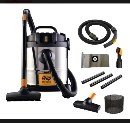 Aspirador de Pó Industrial Wap 12 Litros Inox Gtw Inox 12