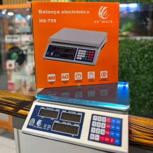 Balança Eletrônica 6 meses de garantia Comercial  - 40Kg