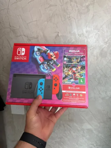 (Lacrado) Nintendo Switch V2 + Mario Kart 8 deluxe