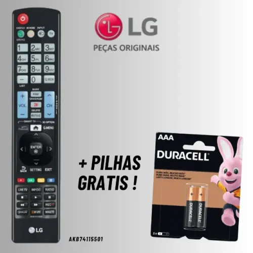 Controle Remoto de Tv LG Smart Original AKB * Com Tecla 3D