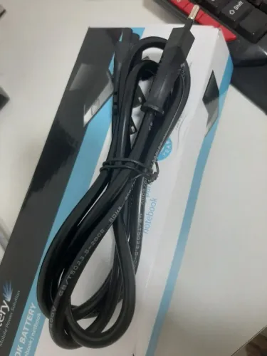 Cabo alimentação fonte notebook