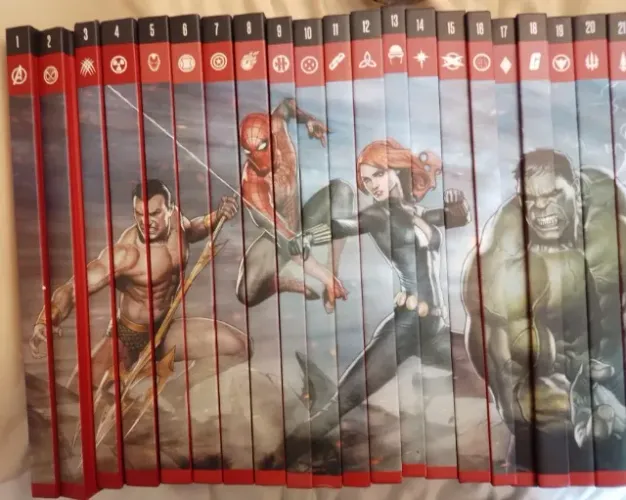 Os Herois Mais Poderosos Da Marvel - Lote 01/03 - Vol. 01 Ao 20