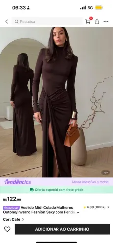 Vestido longo de festa