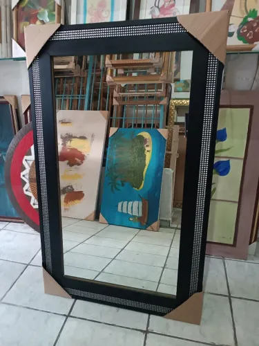Espelho Luxo Moldura 9 ctm Madeira Mesmo