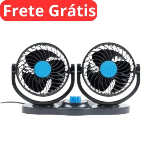 Ventilador Duplo Portátil Automotivo [12v]
