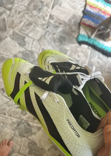 Chuteira adidas Predator League Lin Fg/mg Campo Branca