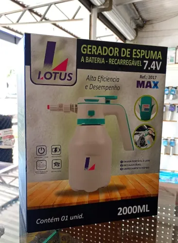 Gerador de Espuma Lotus 2000ml a Bateria Recarregável 7.4V - Ref. 2017