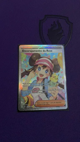 Carta Pokémon Encorajamento da Rose SAR- NM