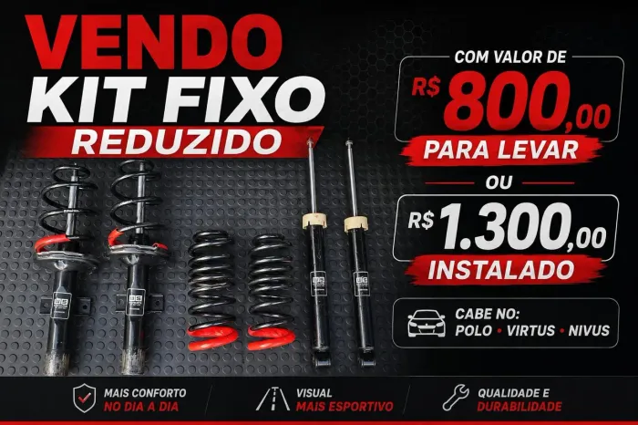 Molas Eibach pro kit e amortecedores rebaixados