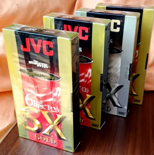 8 fitas VHS JVC AMERICANAS LACRADAS