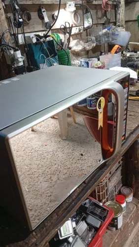 Microondas mideia 31 litros espelhado funcionando perfeitamente
