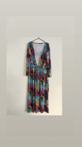 Saida de praia: Vestido longo M