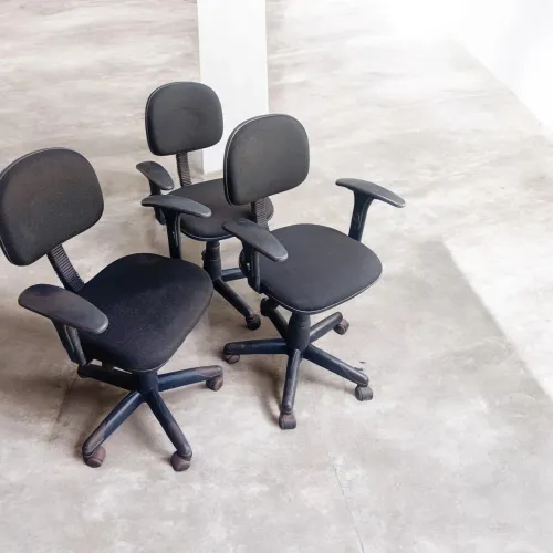 Cadeiras de escritório home office com rodinhas giratória