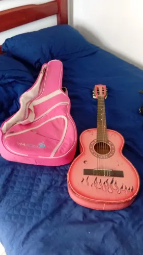 Violão infantil Rosa