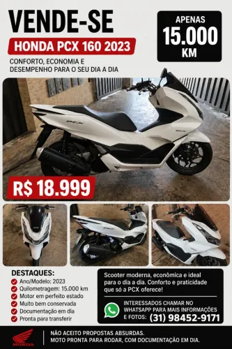 VENDO PCX 2023 160, ABS, VERSAO DLX