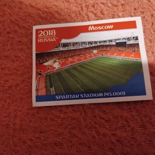 Estádios e figurinha 18 copa 2018